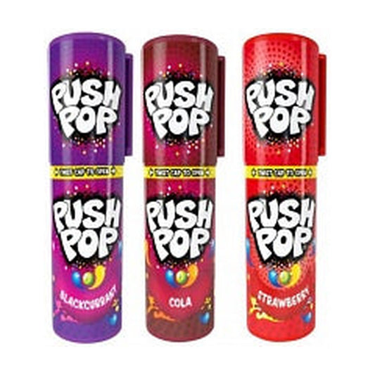 Bazooka Push Pop Mixed Flavours – produktbilde