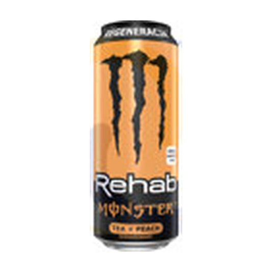 Energy Monster Rehab Tea Peach, boks 0,5l – produktbilde
