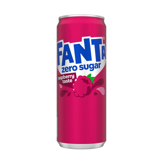 Fanta Raspberry Zero Sugar 330 ml – produktbilde