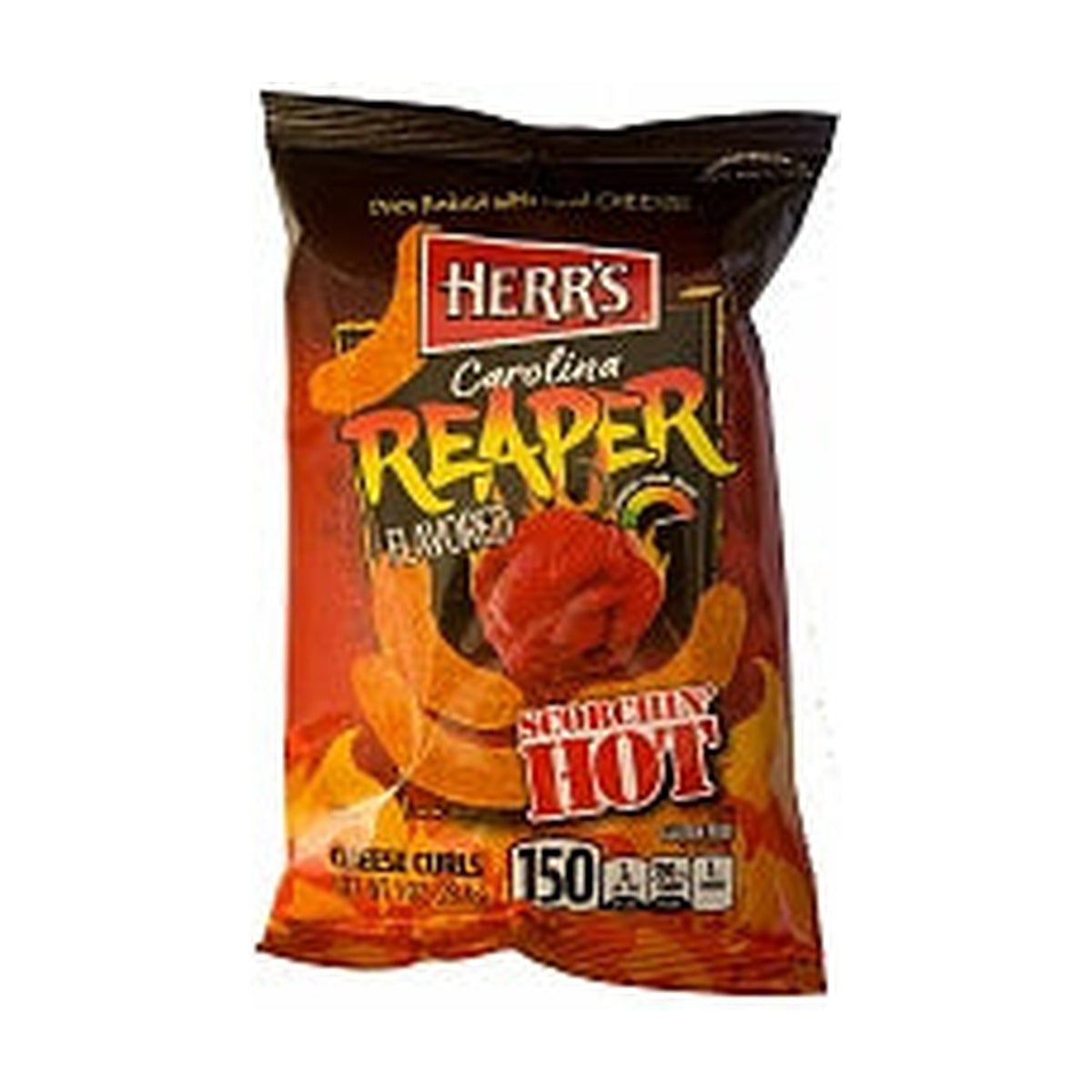 Herr's Baked Cheese Curls Carolina Reaper – produktbilde