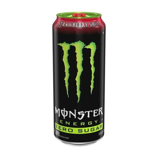 Monster Strawberry Shot Zero Sugar – produktbilde