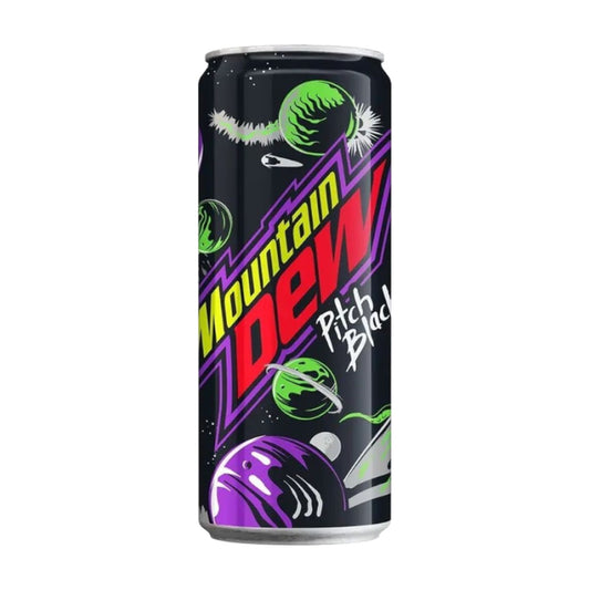 Mountain Dew Pitch Black, boks 0,33l – produktbilde
