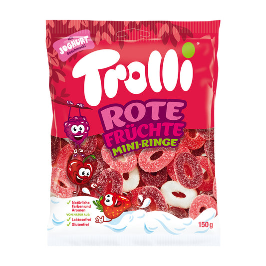 Trolli Red Fruits Mini Rings 150g – produktbilde
