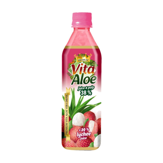 Vita Aloe - Aloe drikke 38% Lychee, 0,5l – produktbilde