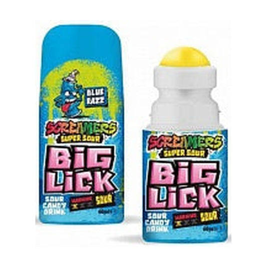 Zed Candy Screamers Super Sour Big Lick Blue Razz – produktbilde